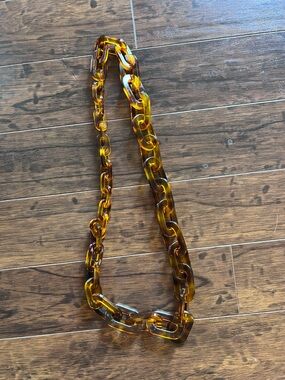 High Quality Acrylic Resin Tortoiseshell Links Necklace